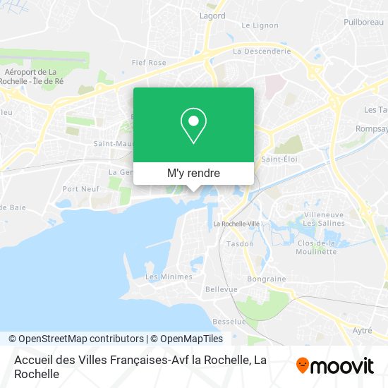 Accueil des Villes Françaises-Avf la Rochelle plan