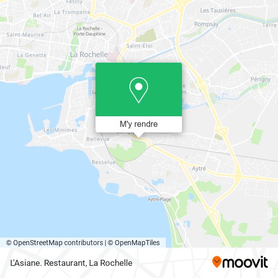 L'Asiane. Restaurant plan