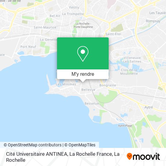 Cité Universitaire ANTINEA, La Rochelle France plan
