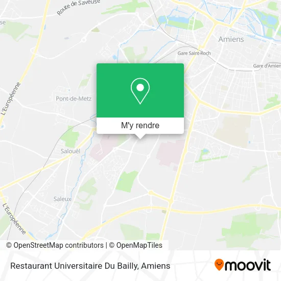 Restaurant Universitaire Du Bailly plan