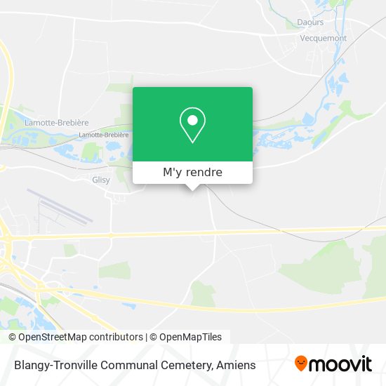 Blangy-Tronville Communal Cemetery plan