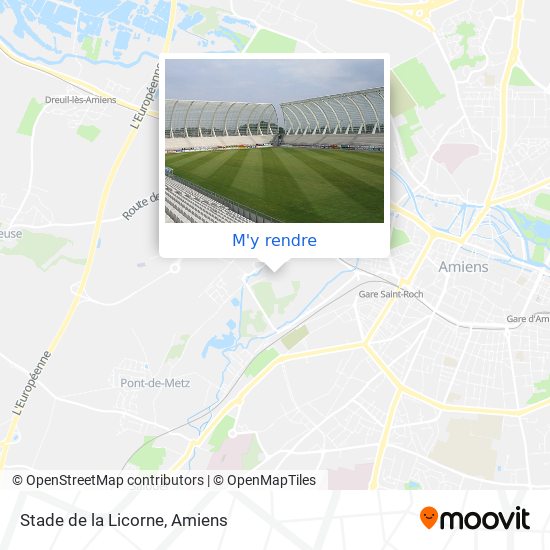 Stade de la Licorne plan