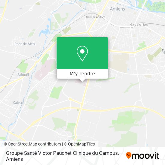 Groupe Santé Victor Pauchet Clinique du Campus plan