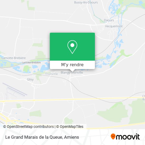 Le Grand Marais de la Queue plan
