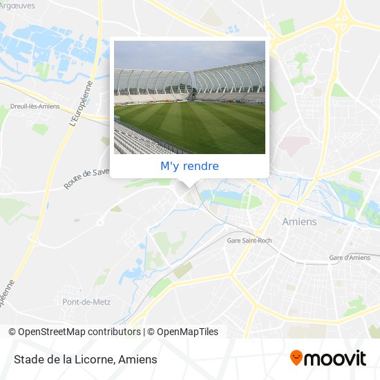 Stade de la Licorne plan