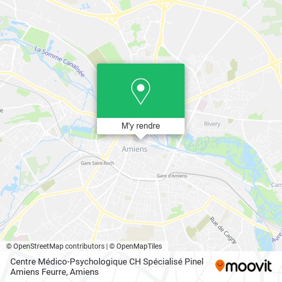 Centre Médico-Psychologique CH Spécialisé Pinel Amiens Feurre plan