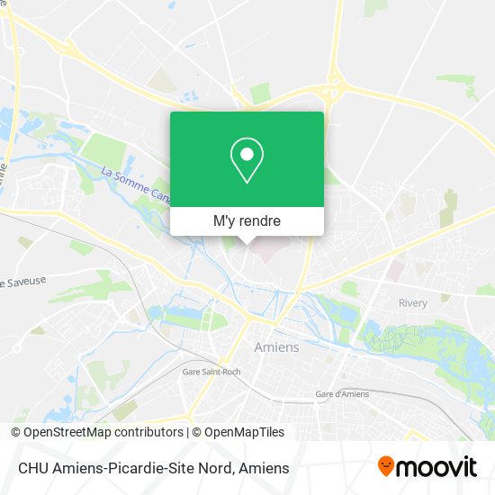 CHU Amiens-Picardie-Site Nord plan