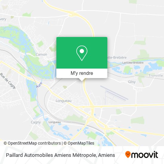 Paillard Automobiles Amiens Métropole plan