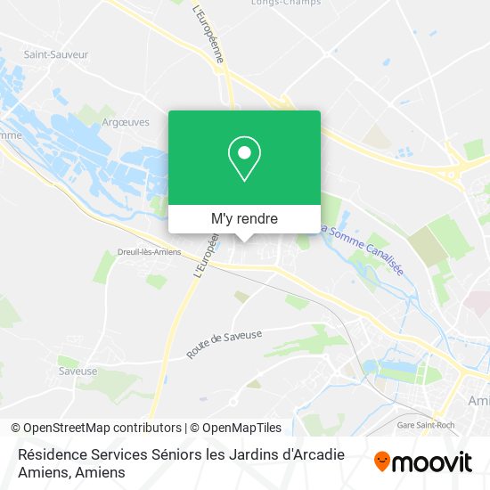 Résidence Services Séniors les Jardins d'Arcadie Amiens plan