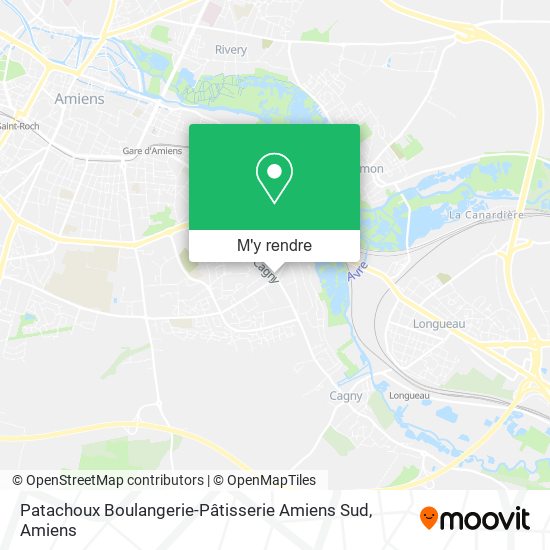 Patachoux Boulangerie-Pâtisserie Amiens Sud plan