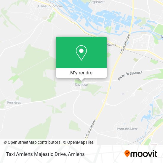 Taxi Amiens Majestic Drive plan