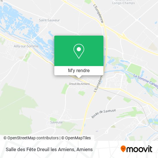 Salle des Fête Dreuil les Amiens plan
