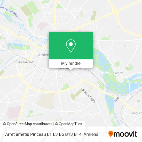 Arret ametis Pinceau L1 L3 B5 B13 B14 plan