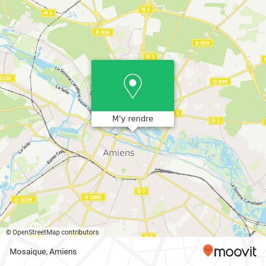 Mosaique, 62 Rue Saint-Leu 80000 Amiens plan