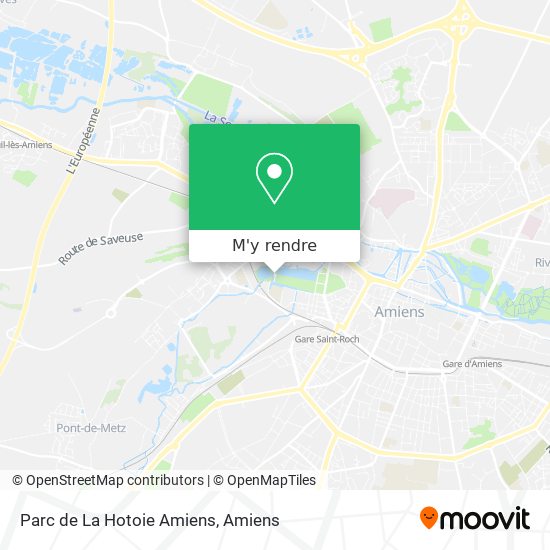 Parc de La Hotoie Amiens plan