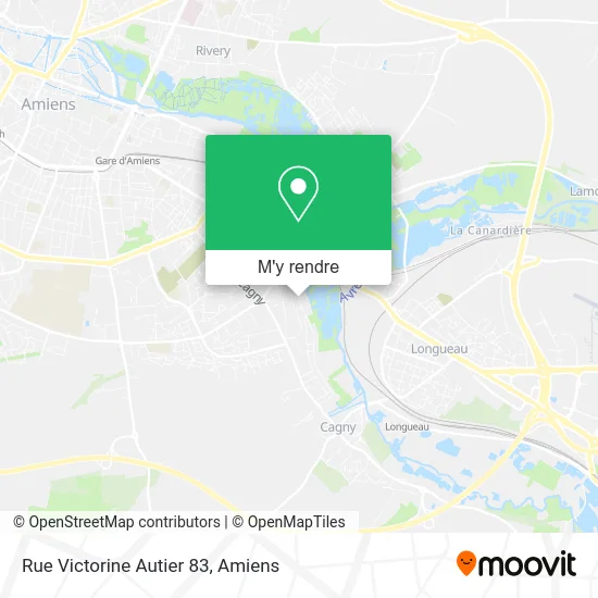 Rue Victorine Autier 83 plan