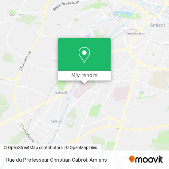 Rue du Professeur Christian Cabrol plan