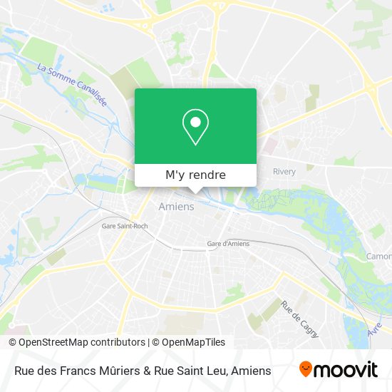 Rue des Francs Mûriers & Rue Saint Leu plan