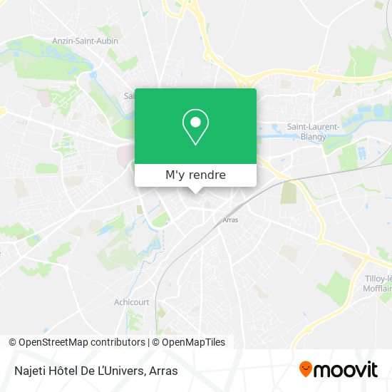 Najeti Hôtel De L’Univers plan