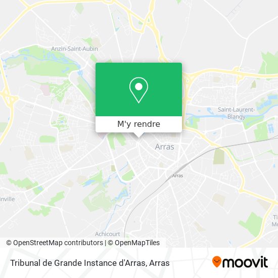 Tribunal de Grande Instance d'Arras plan
