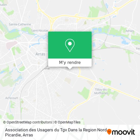 Association des Usagers du Tgv Dans la Region Nord Picardie plan