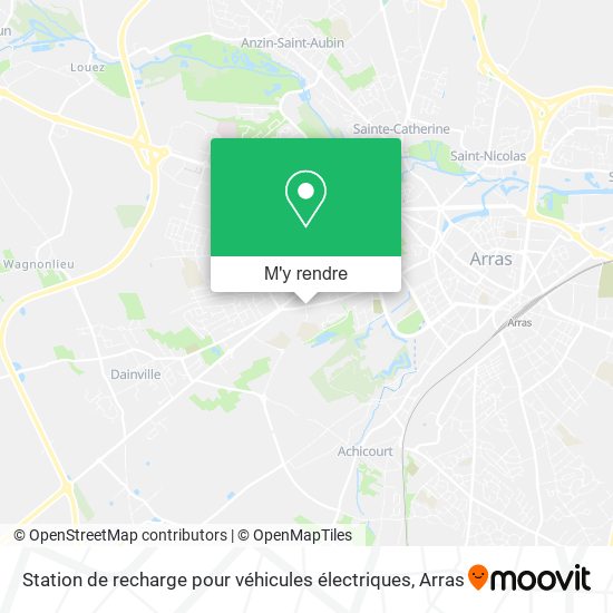 Station de recharge pour véhicules électriques plan