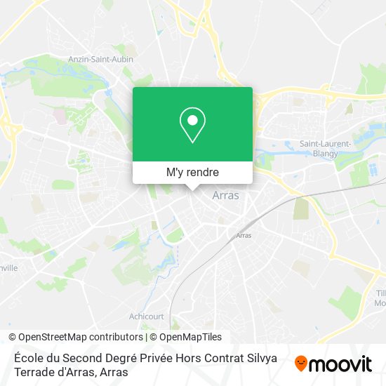 École du Second Degré Privée Hors Contrat Silvya Terrade d'Arras plan