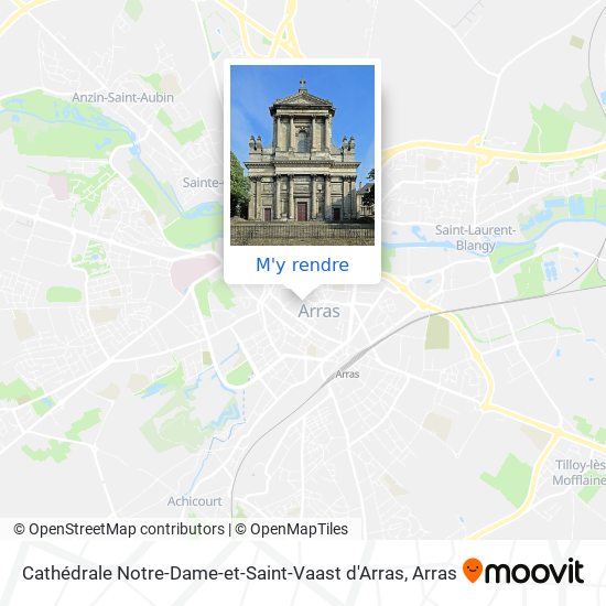 Cathédrale Notre-Dame-et-Saint-Vaast d'Arras plan