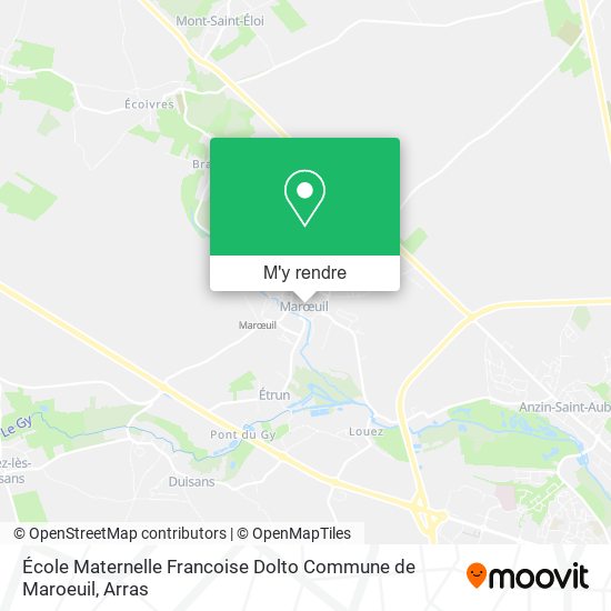 École Maternelle Francoise Dolto Commune de Maroeuil plan