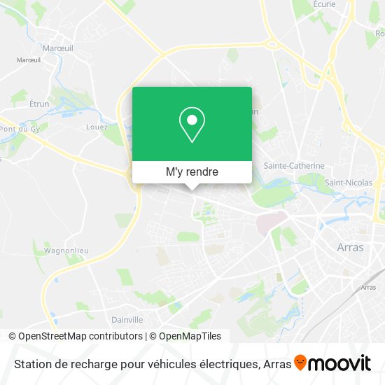 Station de recharge pour véhicules électriques plan