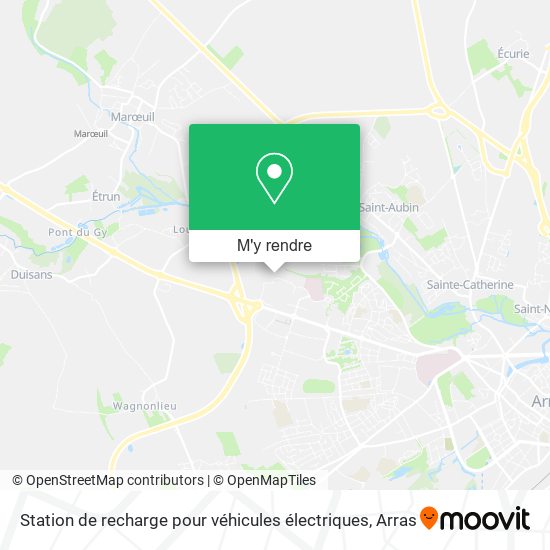 Station de recharge pour véhicules électriques plan