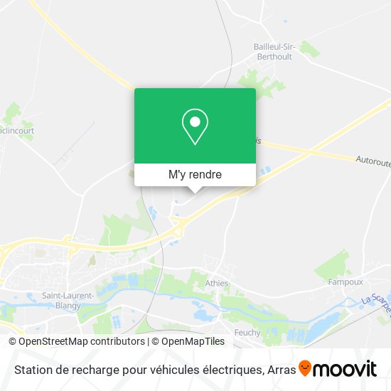 Station de recharge pour véhicules électriques plan