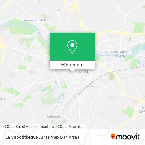 La Vapotitheque Arras Vap-Bar plan