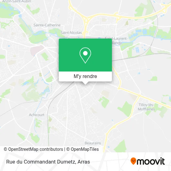 Rue du Commandant Dumetz plan