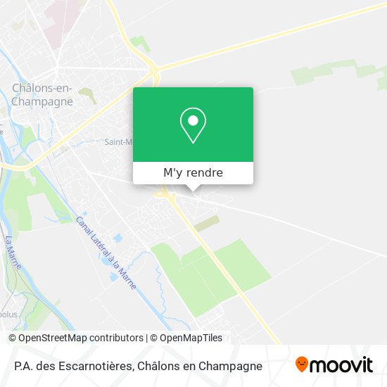 P.A. des Escarnotières plan