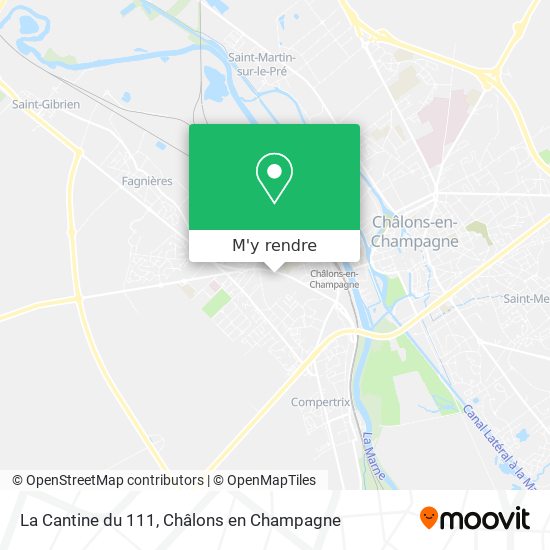 La Cantine du 111 plan