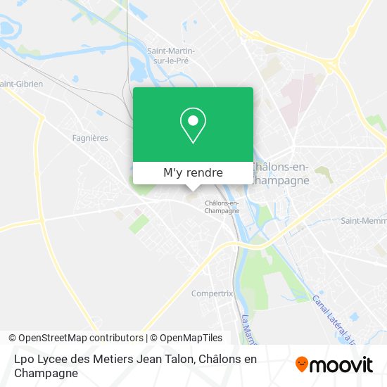 Lpo Lycee des Metiers Jean Talon plan