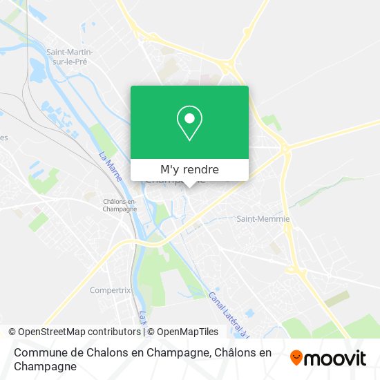 Commune de Chalons en Champagne plan
