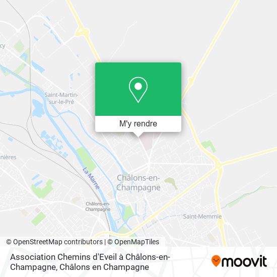 Association Chemins d'Eveil à Châlons-en-Champagne plan