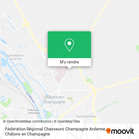 Féderation Régional Chasseurs Champagne Ardenne plan