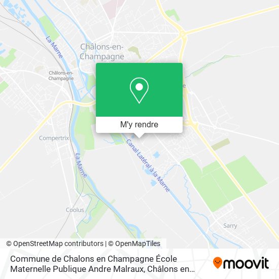 Commune de Chalons en Champagne École Maternelle Publique Andre Malraux plan