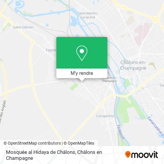 Mosquée al Hidaya de Châlons plan