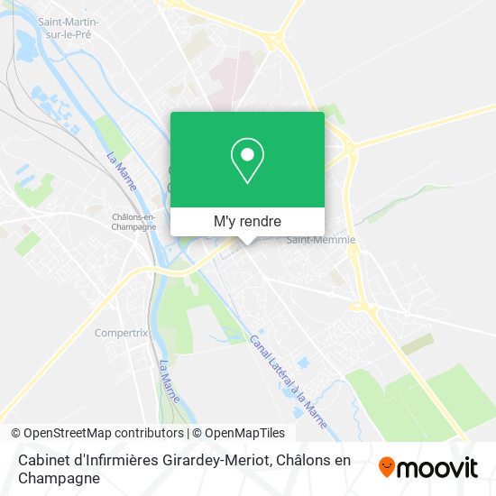 Cabinet d'Infirmières Girardey-Meriot plan