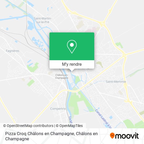Pizza Croq Châlons en Champagne plan