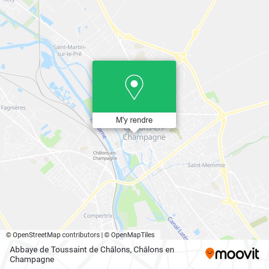 Abbaye de Toussaint de Châlons plan