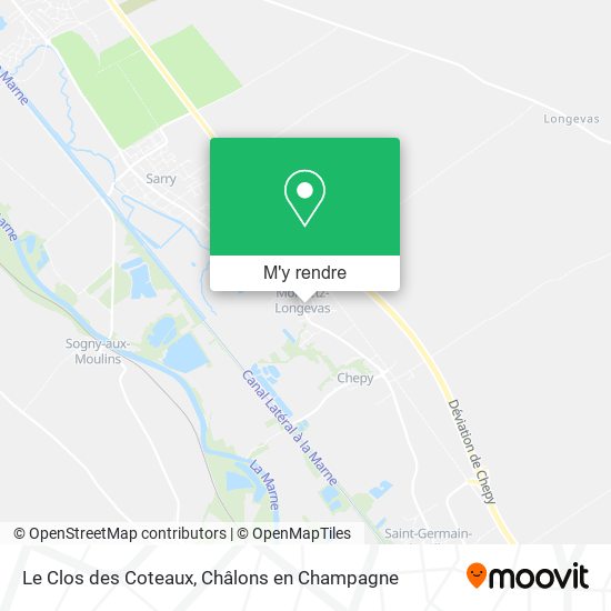 Le Clos des Coteaux plan