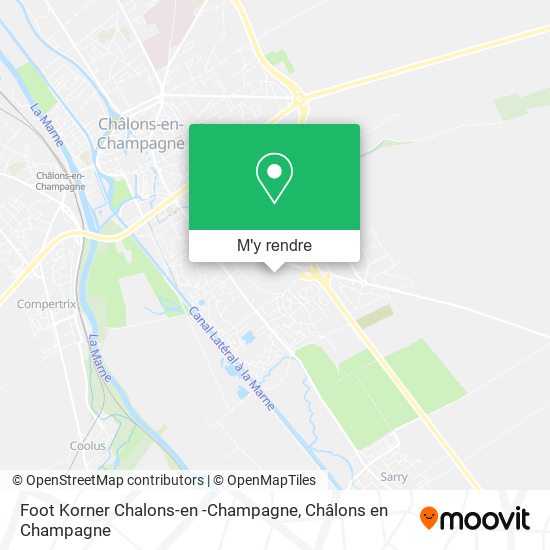 Foot Korner Chalons-en -Champagne plan