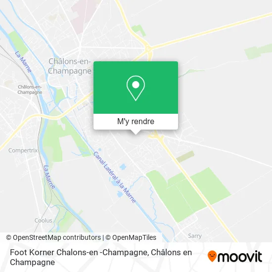 Foot Korner Chalons-en -Champagne plan