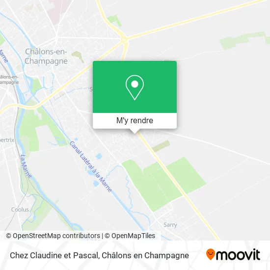 Chez Claudine et Pascal plan