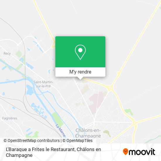 L'Baraque a Frites le Restaurant plan